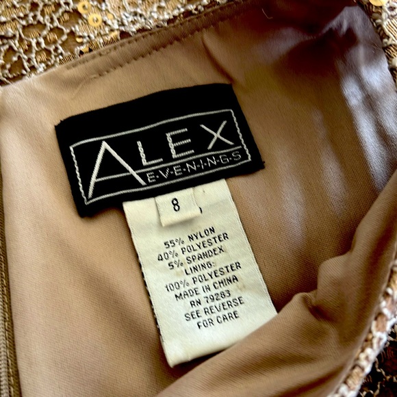 Alex Evenings Sequin Tier Dress - Size 8 - New Condition - Picture 7 of 10